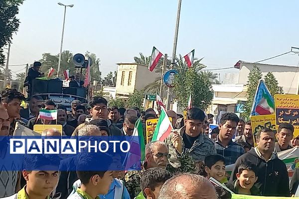 راهپیمایی 22 بهمن در سعدآباد