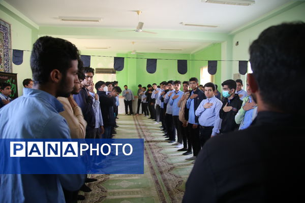 مراسم عزاداری ایام فاطمیه توسط دانش‌آموزان تنگستانی