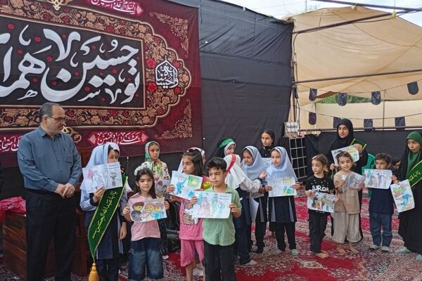 دانش‌آموزان ملایری در موکب سفیر اربعین