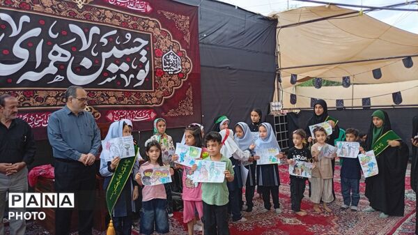 دانش‌آموزان ملایری در موکب سفیر اربعین