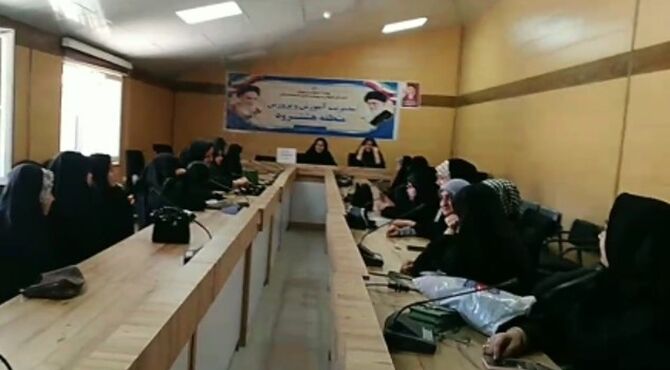 صدای دختران هشترودی در قرارگاه شهری طنین انداز شد