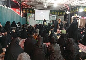 عزاداری ایام فاطمیه با عطر حضضور شهید گمنام در نیشابور