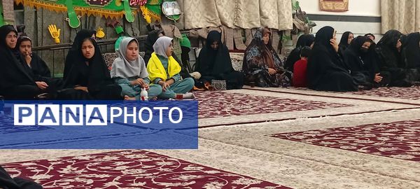 حضور پر رنگ کودکان روستای نقاب در جشن ولادت بانوی دو عالم