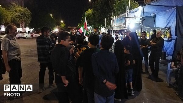 موکب جبهه فرهنگیان نیشابور  در اولین شب ماه  محرم ۱۴۰۵