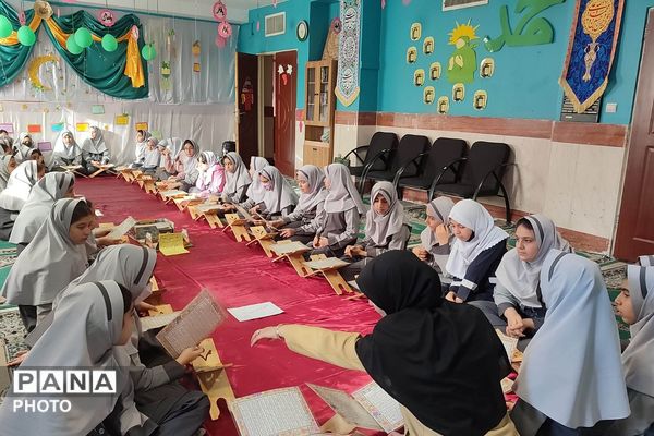 حضور دانش‌آموزان مدارس حاتم و محمد علی تحصیلی ناحیه دو شهرری در محفل نور