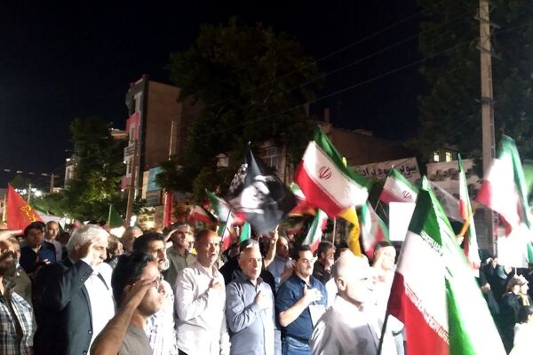 نودویکمین شب تجمعات مردمی در شهر هشتگرد 