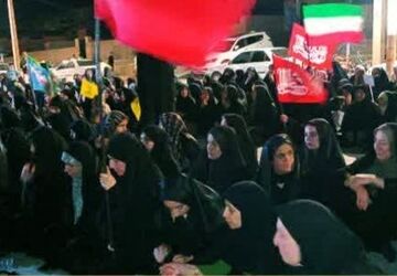  مراسم عزاداری رهبر شهید انقلاب در ملکشاهی برگزار شد 