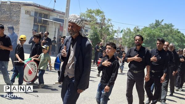 سنگان سیاه پوش محرم؛ وقتی کوچه‌ها به رنگ ماتم درمی‌آیند