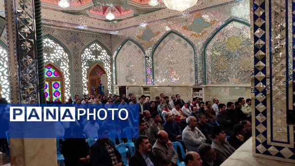 مراســم گرامیداشت شهیدان رئیسی؛ رجایی و باهنر در آستان مقدس امامزاده شاهرضا(ع) 
