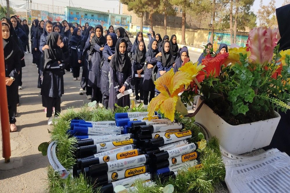 بازگشایی مدارس در دبیرستان دخترانه شهید مجید دهنوی نیشابور