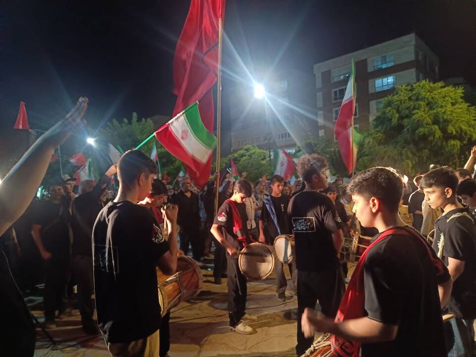 مراسم عزاداری امام هشتم توسط هیئت نوجوانان پسر ام‌البنین (ع) 