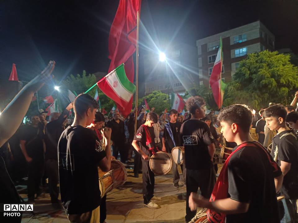 مراسم عزاداری امام هشتم توسط هیئت نوجوانان پسر ام‌البنین (ع) 