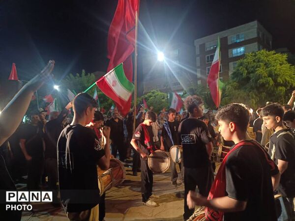 مراسم عزاداری امام هشتم توسط هیئت نوجوانان پسر ام‌البنین (ع) 