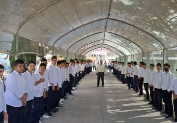 برگزاری مراسم «حلال، حلال» در دبیرستان نمونه علی ابن ابی‌طالب شهرستان زارچ