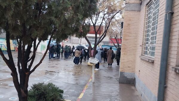 اولین بارش باران الهی در شهر زیبای  نیشابور 