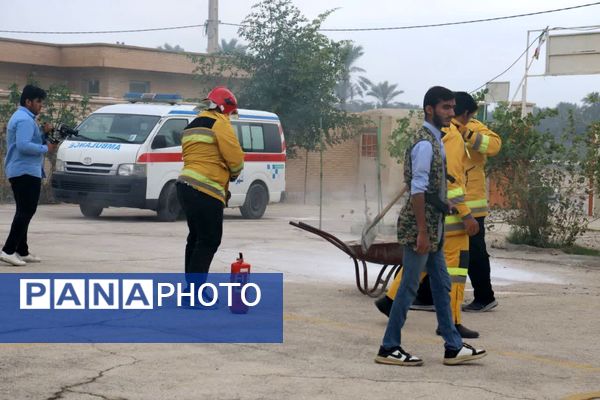  مانور زلزله در تنگستان 