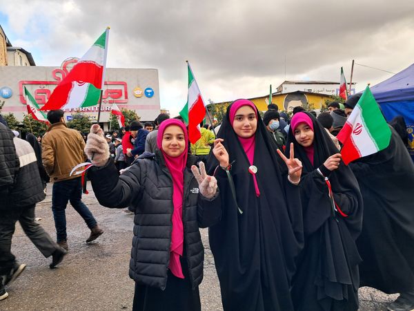 حماسه دهه نودی‌ها در راهپیمایی ۲۲ بهمن قائمشهر