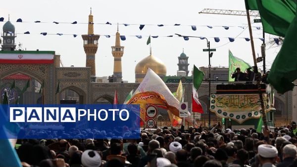فریاد هم عهدی مردم مشهد با قائم آل محمد در اجتماع عظیم منتظران ظهور