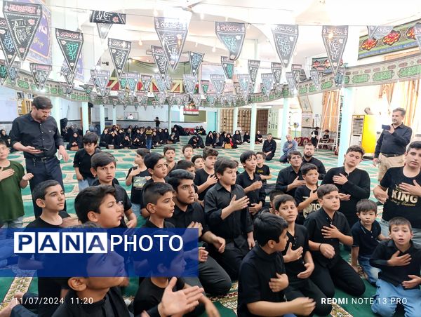 سوگواره احلی من العسل نوجوانان عاشورایی شهر آشخانه 