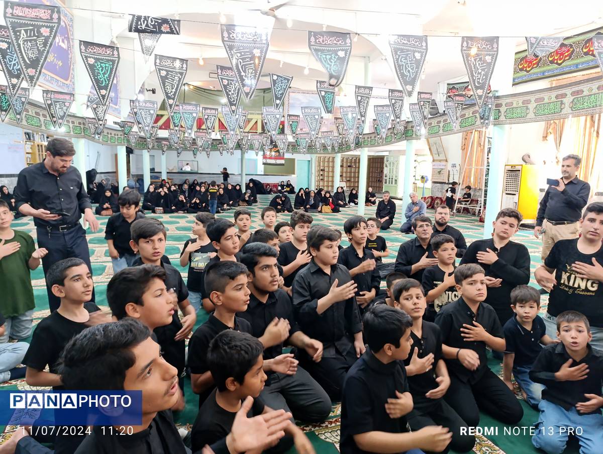 سوگواره احلی من العسل نوجوانان عاشورایی شهر آشخانه 