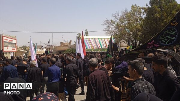 نخل گردانی در روستای فدافن،تاسوعایی به یادگار از کربلا 
