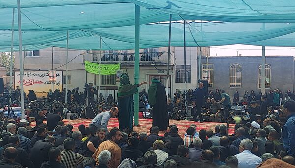 بزرگترین اجتماع حسنیون کشور همراه با تعزیه خوانی در روستای کفکی خراسان رضوی