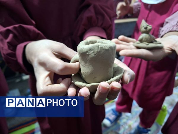شوق یادگیری دانش‌آموزان پایه چهارم در ساخت وسایل سفالی