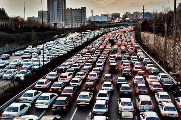 ترافیک سنگین در ورودی‌های تهران