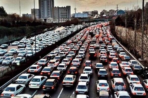 ترافیک سنگین در ورودی‌های تهران