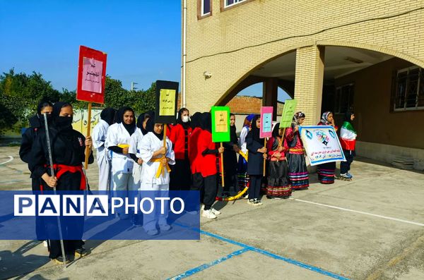 افتتاح المپیاد ورزشی در دبیرستان یاران امام تیرتاش 