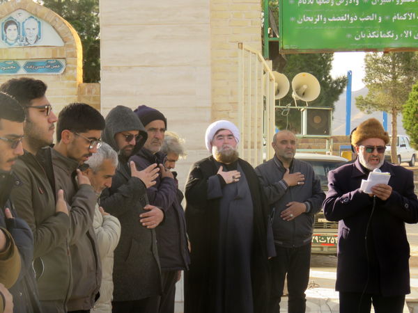 اجتماع و دسته روی عزاداران علوی در شهر درق برگزار شد