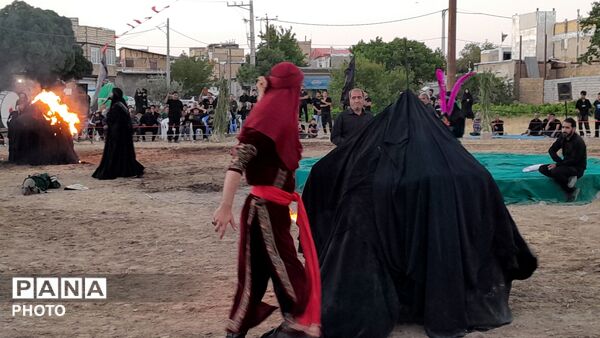 آیین باشکوه تعزیه حسینی در روستای عمان شهرستان درگزین