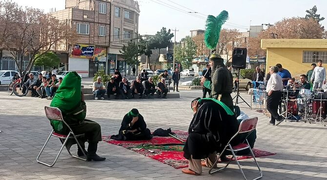 مراسم شبیه خوانی در آرامگاه بانو بی بی شطیطه 
