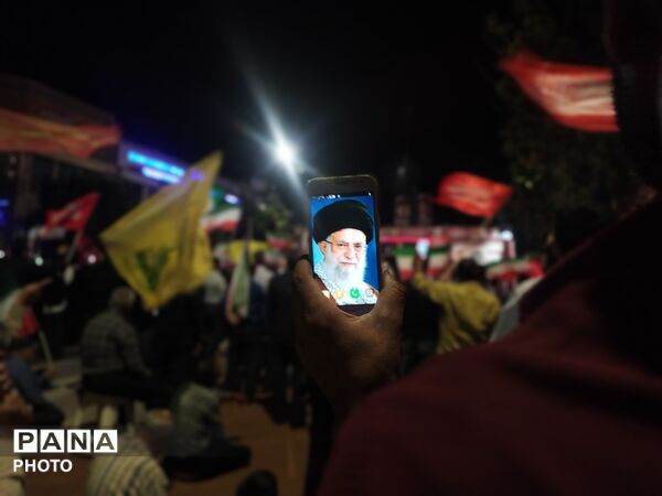 حماسه سازی مردم در صد و چهل و ششمین شب در حسینیه امام خمینی نیشابور در قاب پانا