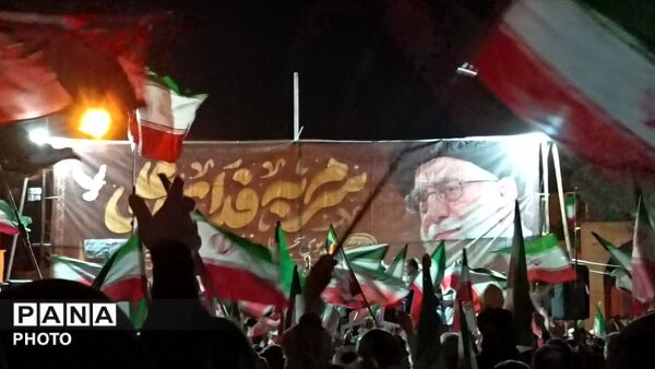 مراسم باشکوه وداع با پیکر دو شهید مطهر در نیشابور 