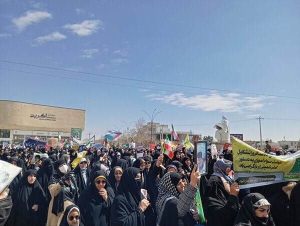 راهپیمایی با‌شکوه روز قدس با حضور فرهنگیان گلبهار 