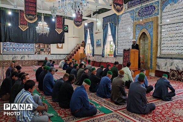 اقامه نماز عبادی سیاسی جمعه در نخستین روز از ماه محرم، مسجد جامع شهر بار
