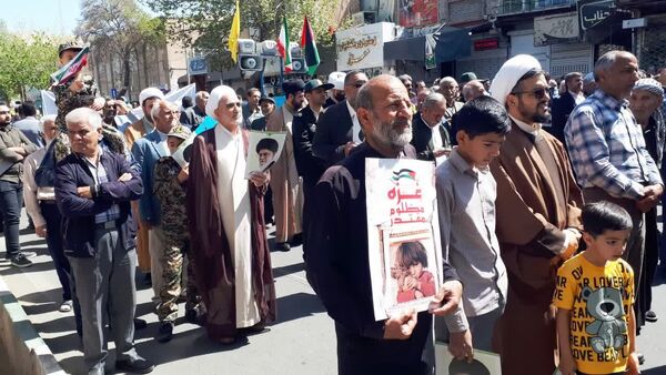 مراسم راهپیمایی روز قدس در شهرستان کاشمر با حضور پررنگ مردم برگزار شد